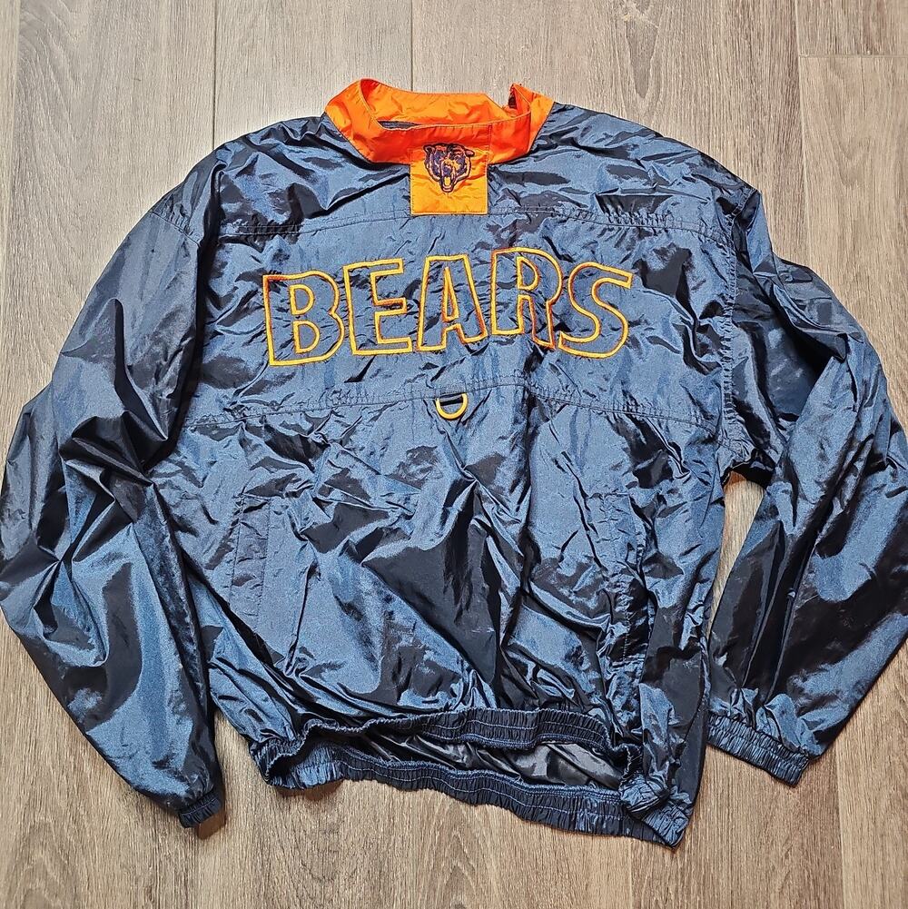 Vintage game day Chicago Bears Pullover Windbreaker Jacket Men’s L NFL